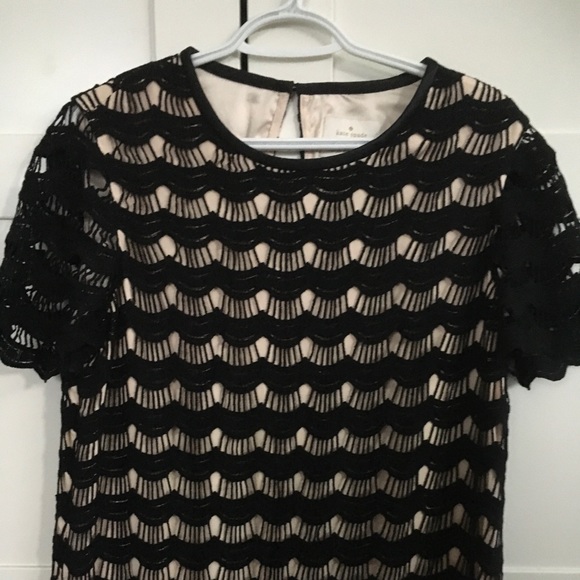 KATE SPADE Virginia Gold & Black Lace Dress - Picture 7 of 10